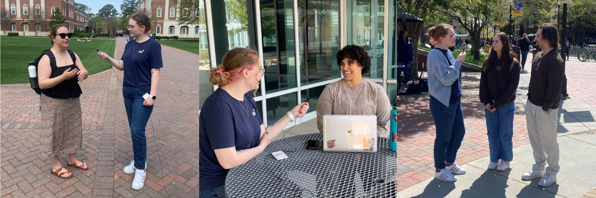 Virginia Housing associates interview three groups of college students